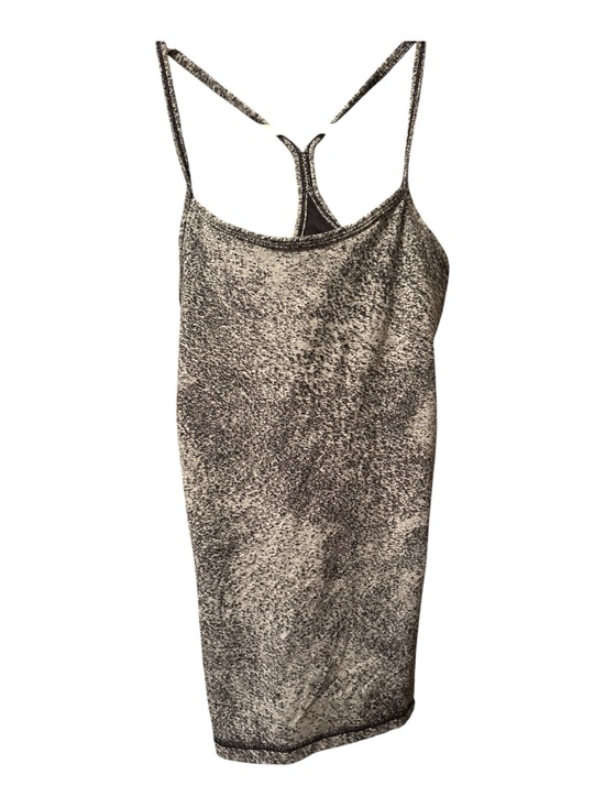 lululemon athletica Tops - Lululemon Power Y Tank in Luon Spray Jacquard White & Black